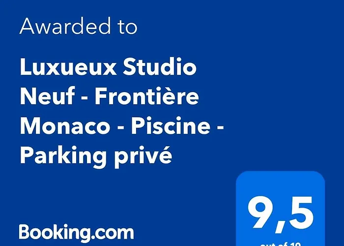 アパート Luxueux Neuf - Frontiere - Piscine - Parking Prive モンテ・カルロ